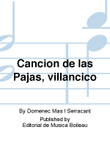 Cancion de las Pajas, villancico