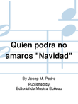Quien podra no amaros 