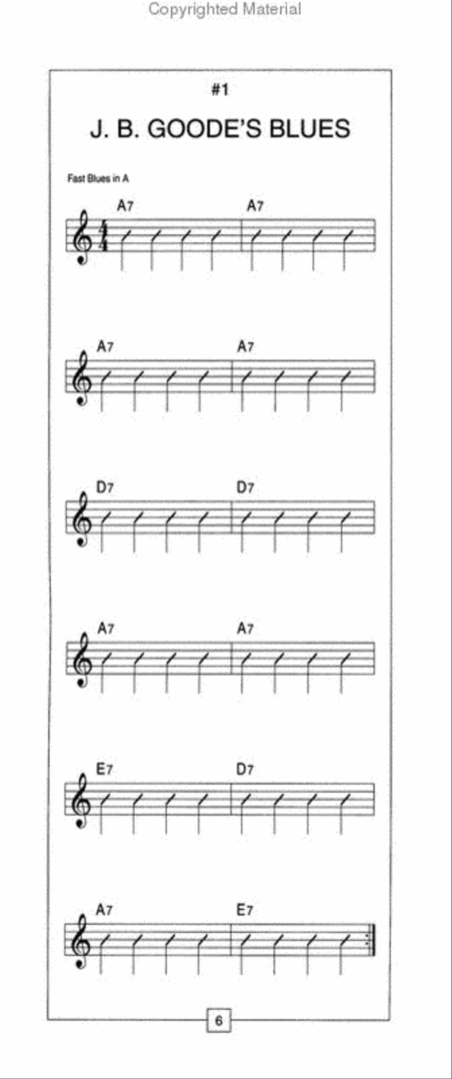 Stand Alone Tracks Blues Electric Guitar scores gallery preview page 2
