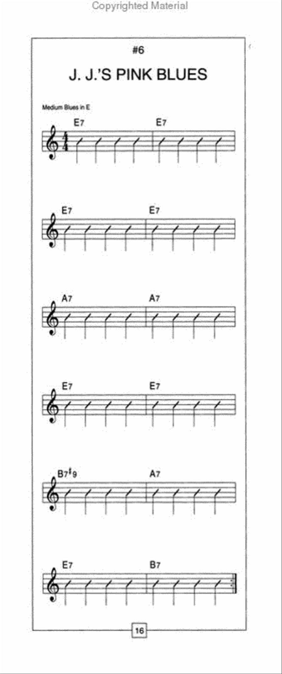 Stand Alone Tracks Blues Electric Guitar scores gallery preview page 4