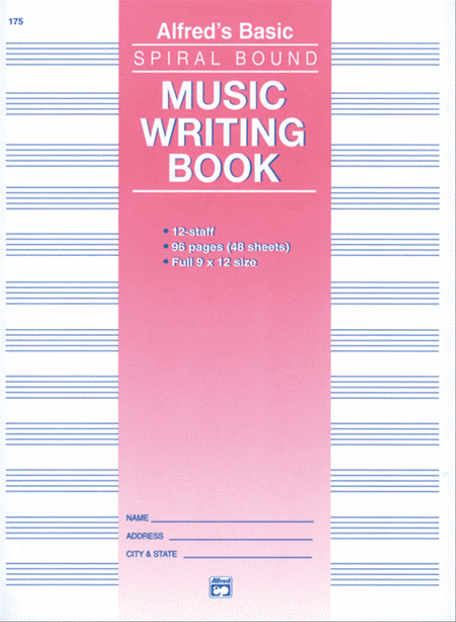 12 Stave Music Writing Book Staff Paper scores gallery preview page 1