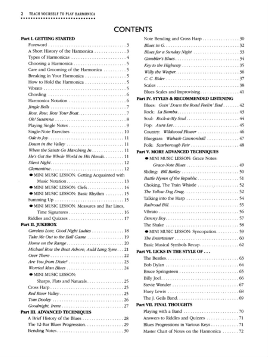 Teach Yourself To Play Harmonica - Book/Harmonica Harmonica scores gallery preview page 2