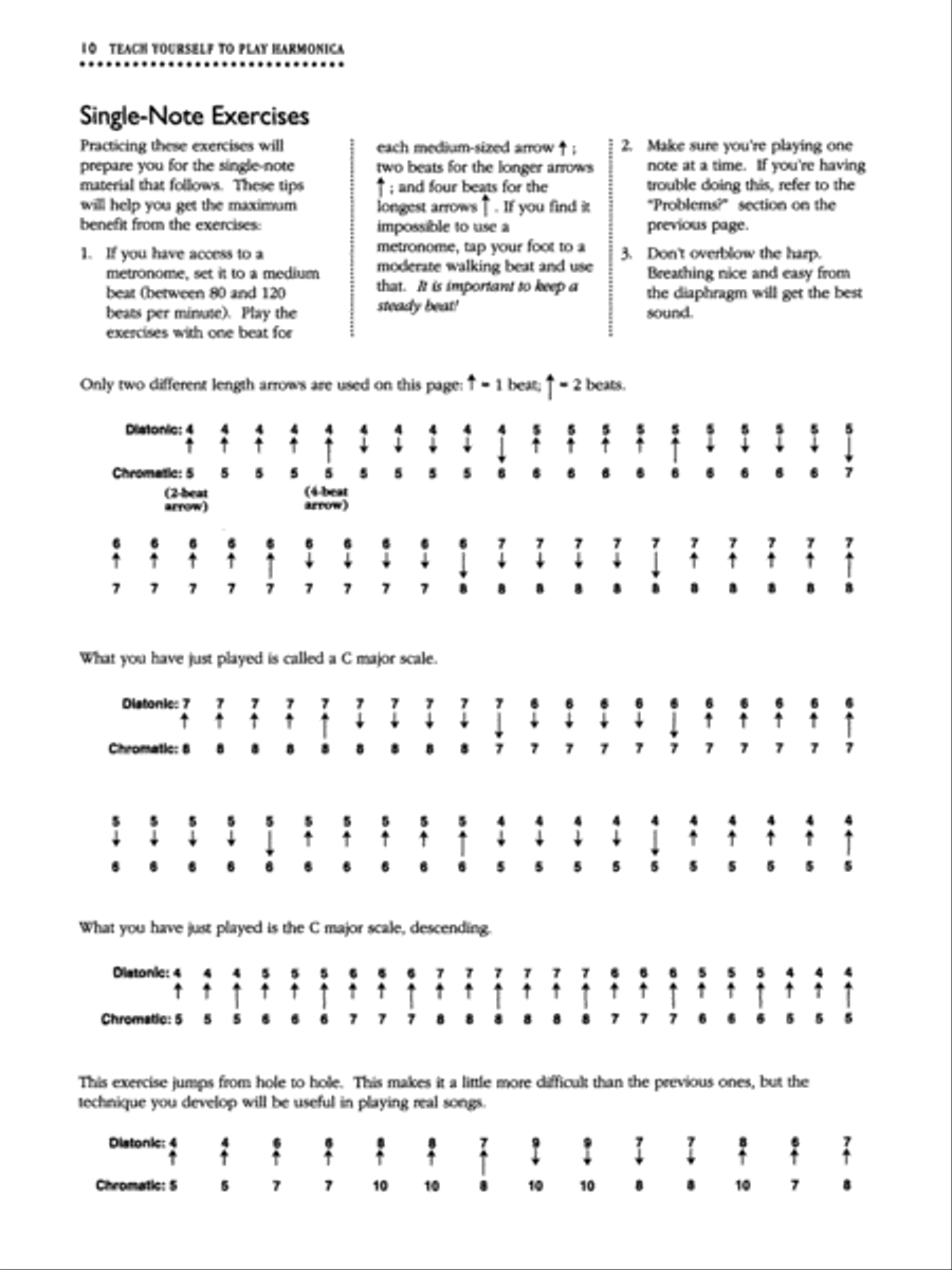 Teach Yourself To Play Harmonica - Book/Harmonica Harmonica scores gallery preview page 3