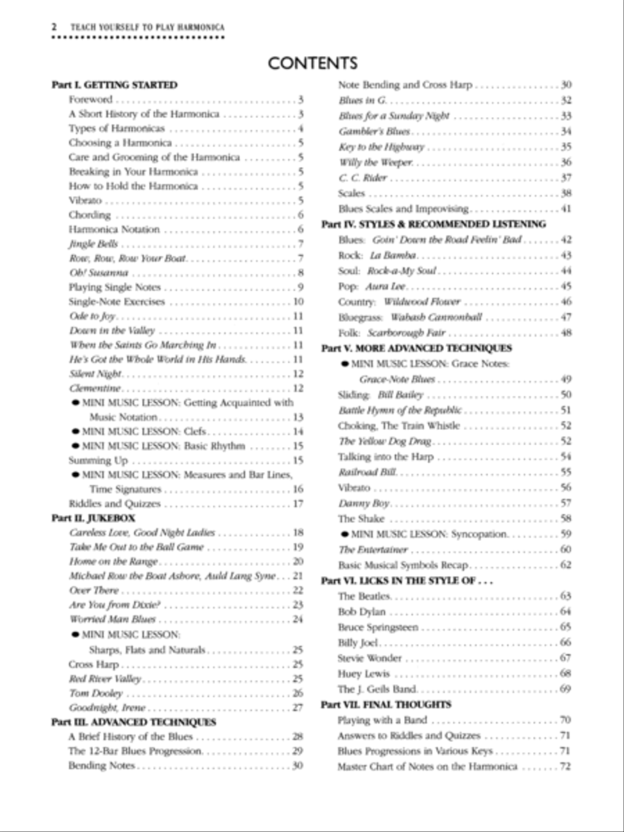 Teach Yourself To Play Harmonica - Book/Harmonica/Enhanced CD Harmonica scores gallery preview page 4