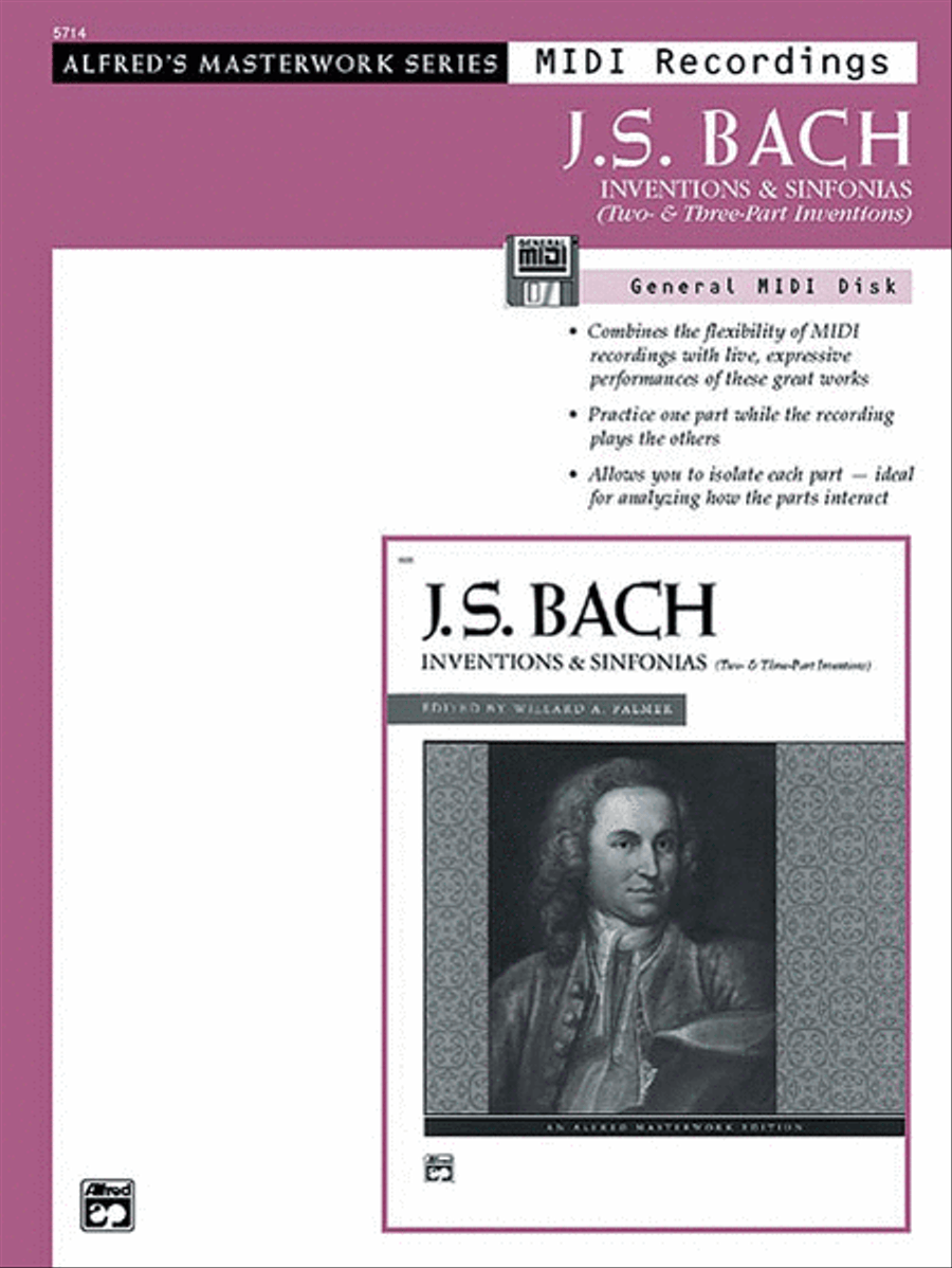 J. S. Bach: Inventions & Sinfonias (Two- & Three-Part Inventions) Piano Solo scores gallery preview page 1
