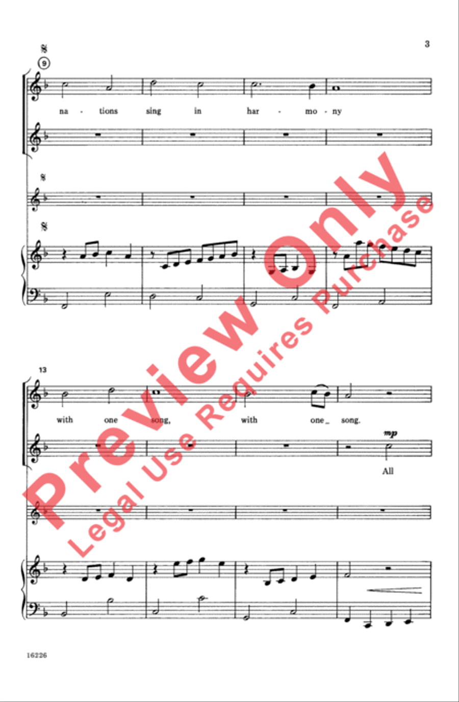 Peace Canon Peace Canon 2-Part scores gallery preview page 3