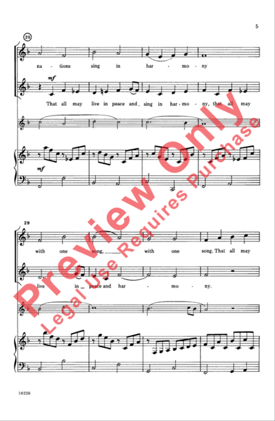 Peace Canon Peace Canon 2-Part scores gallery preview page 5