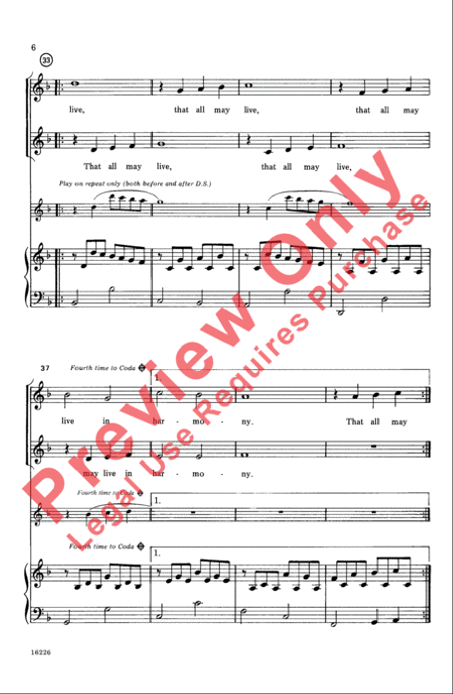 Peace Canon Peace Canon 2-Part scores gallery preview page 6