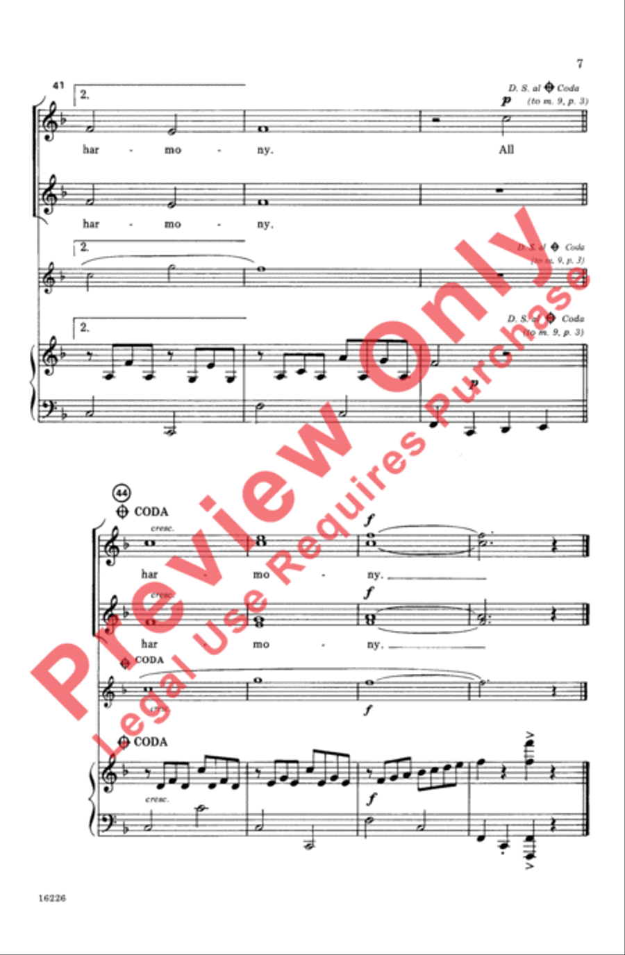 Peace Canon Peace Canon 2-Part scores gallery preview page 7