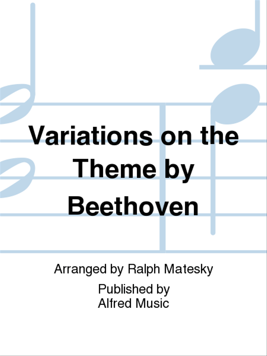 Variations on the Theme by Beethoven Full Orchestra scores gallery preview page 1