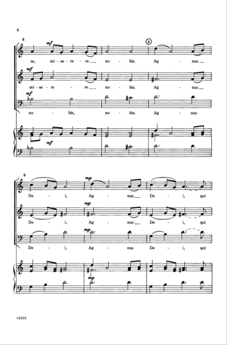 Agnus Dei Agnus Dei 3-Part scores gallery preview page 3