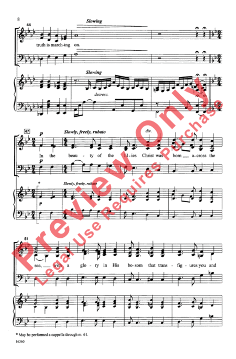 Battle Hymn of the Republic 3-Part scores gallery preview page 8