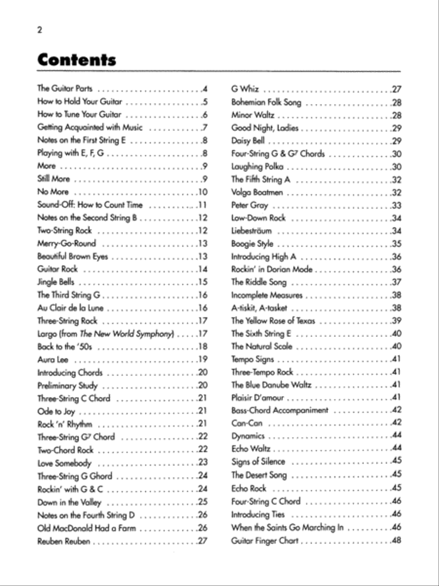 Basix Guitar Method, Book 1 Easy Guitar scores gallery preview page 2