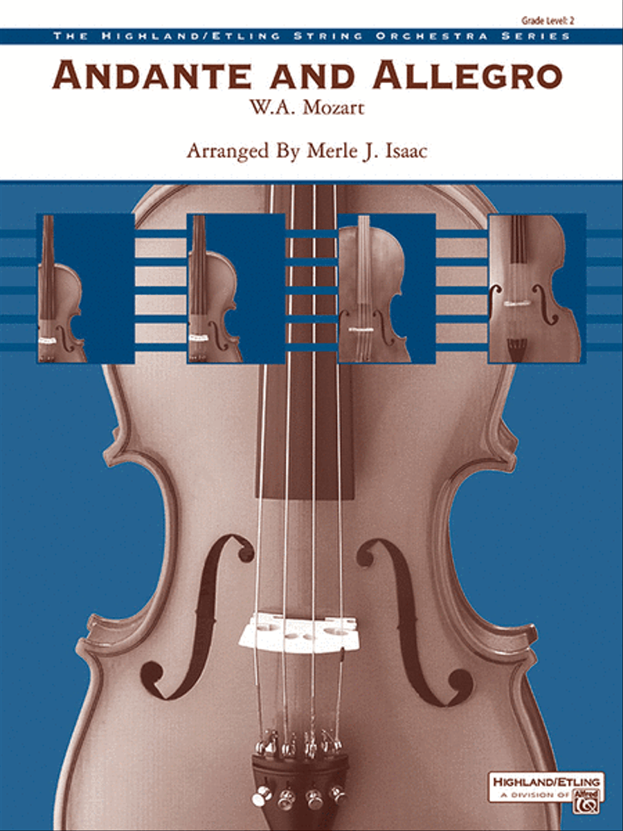 Andante and Allegro Andante and Allegro String Orchestra scores gallery preview page 1