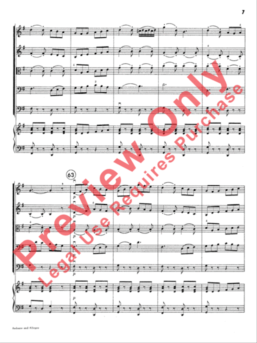 Andante and Allegro Andante and Allegro String Orchestra scores gallery preview page 10