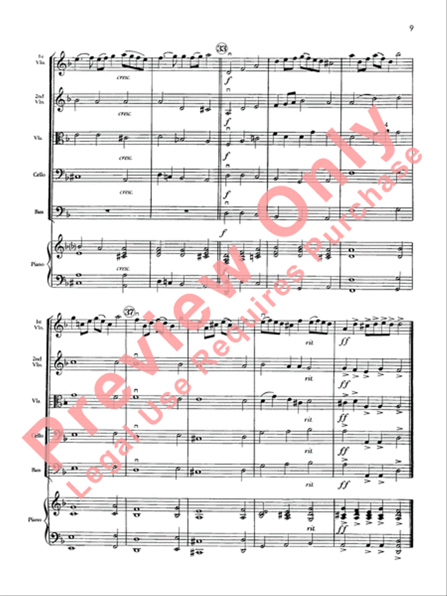 Air, Minuet and Rondo Air, Minuet and Rondo String Orchestra scores gallery preview page 12