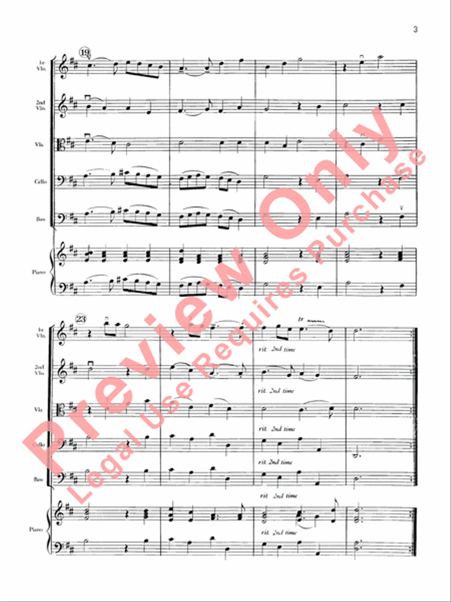 Air, Minuet and Rondo Air, Minuet and Rondo String Orchestra scores gallery preview page 6