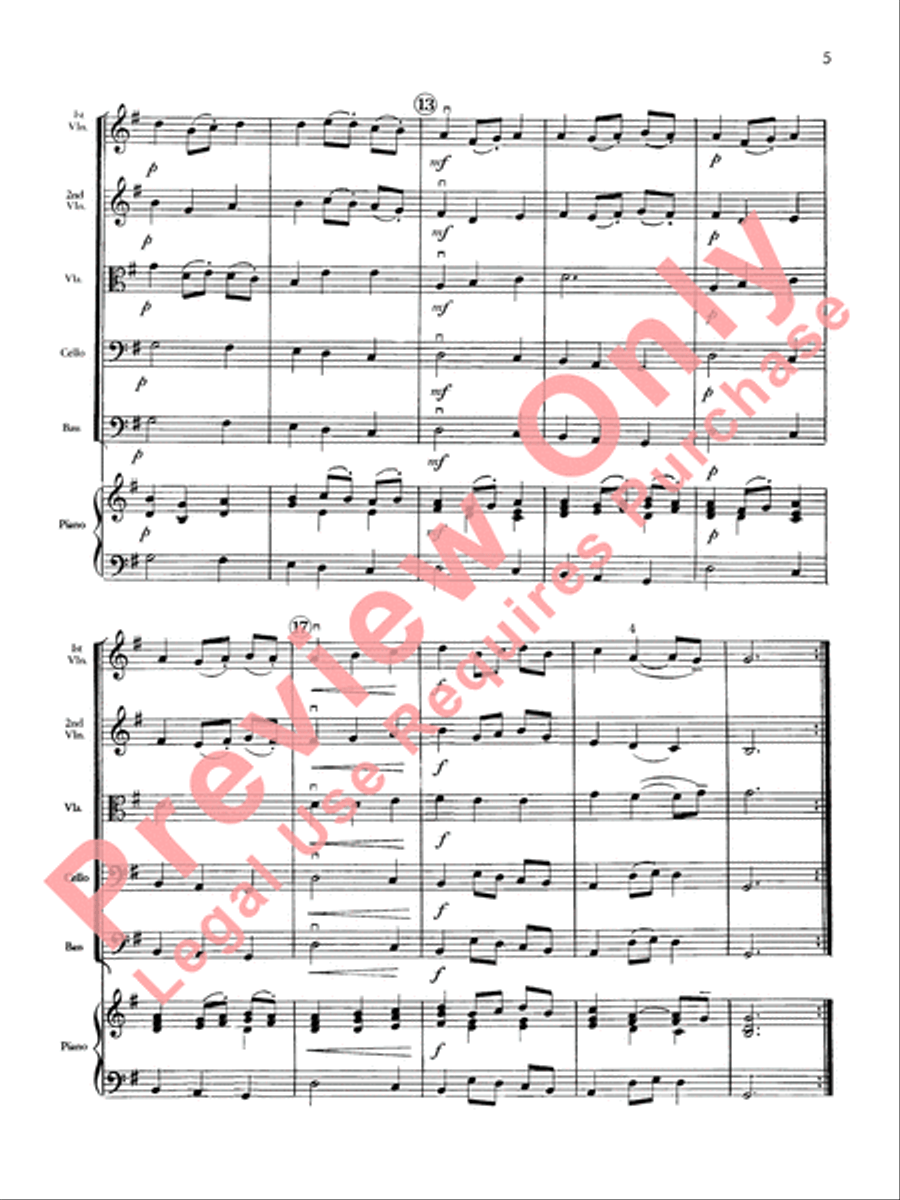 Air, Minuet and Rondo Air, Minuet and Rondo String Orchestra scores gallery preview page 8