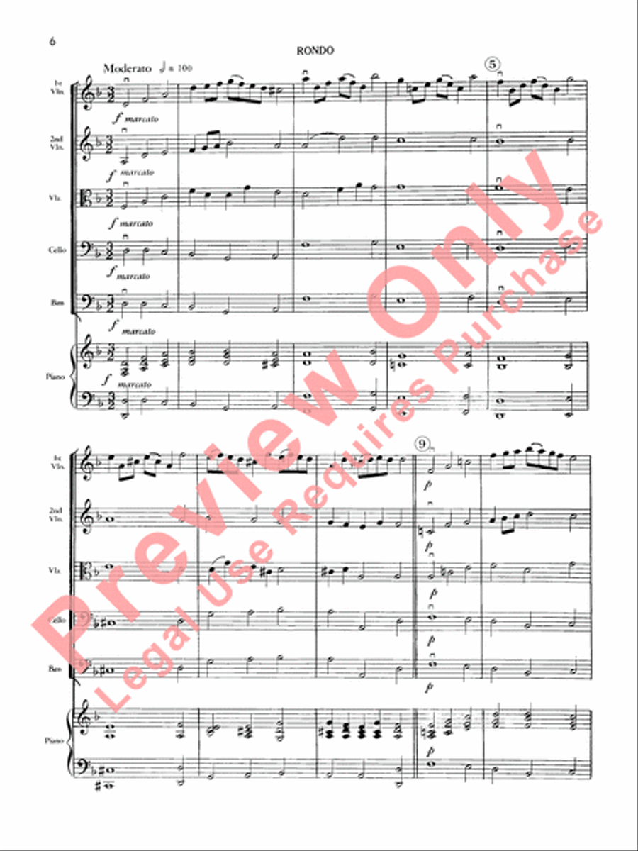 Air, Minuet and Rondo Air, Minuet and Rondo String Orchestra scores gallery preview page 9