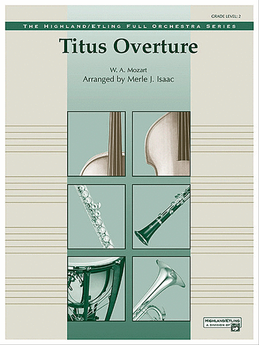 Titus Overture Titus Overture Full Orchestra scores gallery preview page 1