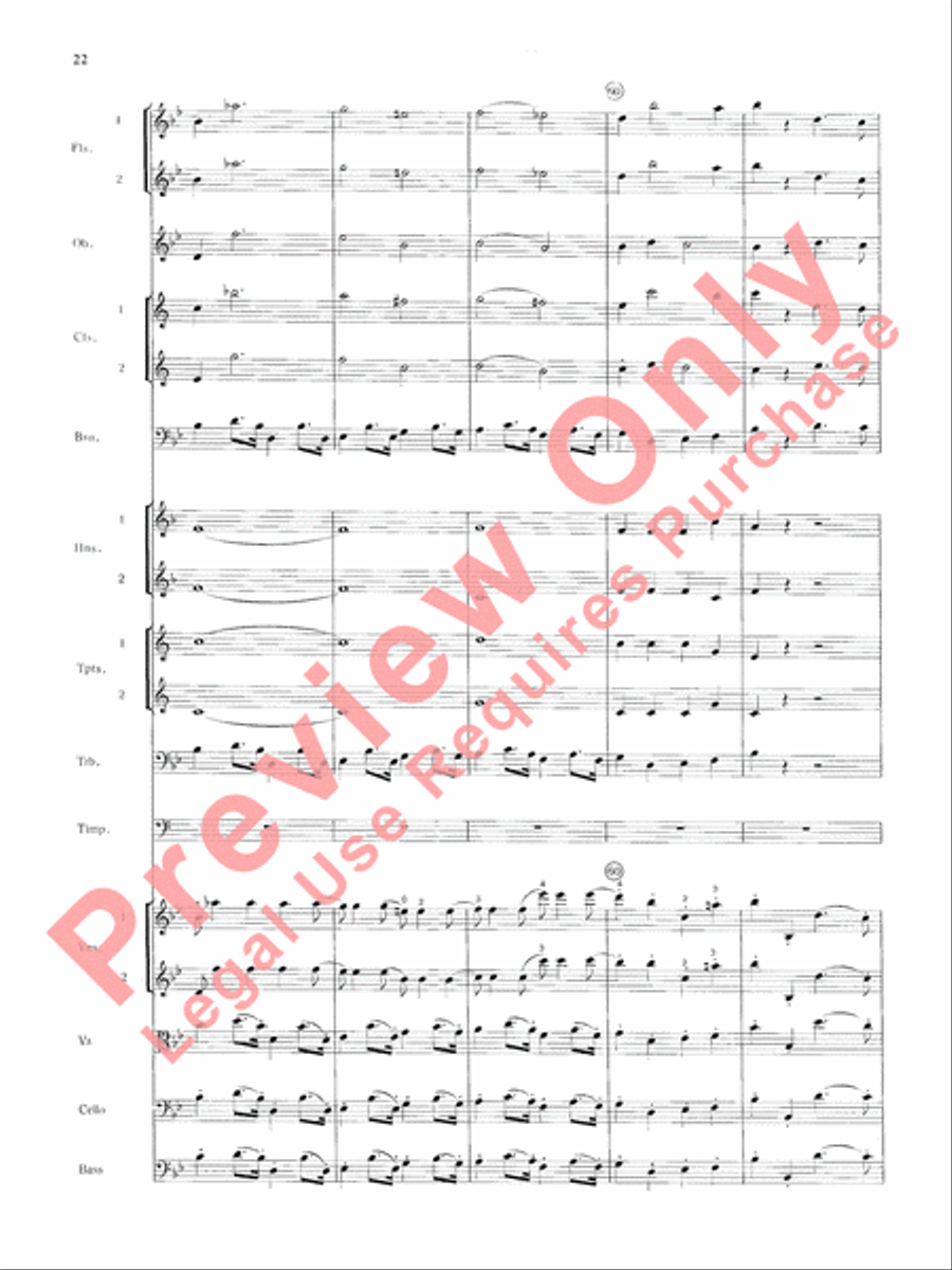Mozart's Symphony No. 25 in G Minor, 3rd & 4th Movements Full Orchestra scores gallery preview page 25