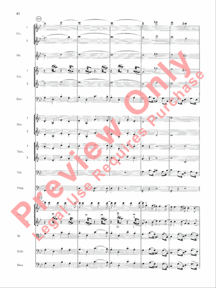 Mozart's Symphony No. 25 in G Minor, 3rd & 4th Movements Full Orchestra scores gallery preview page 45