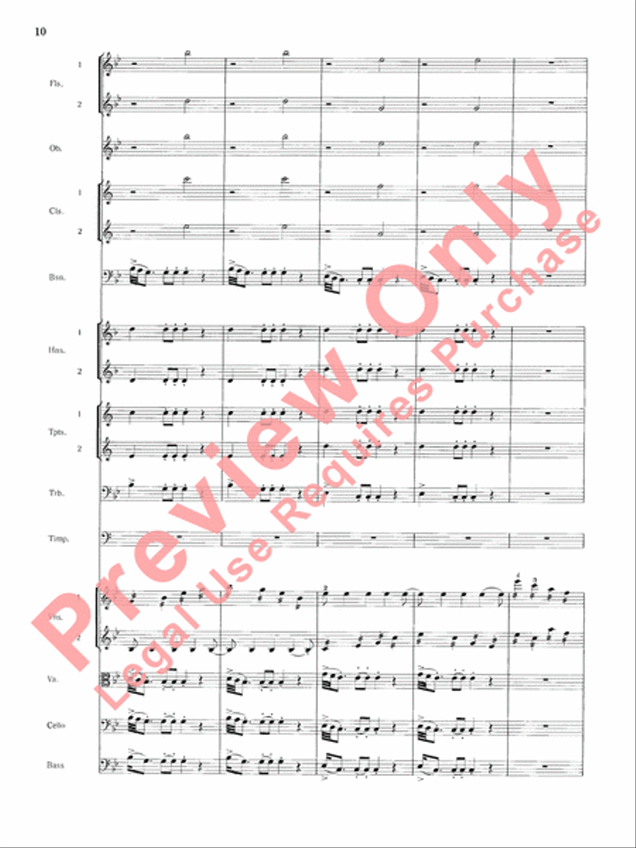 Mozart's Symphony No. 25 in G Minor, 1st & 2nd Movements Full Orchestra scores gallery preview page 13