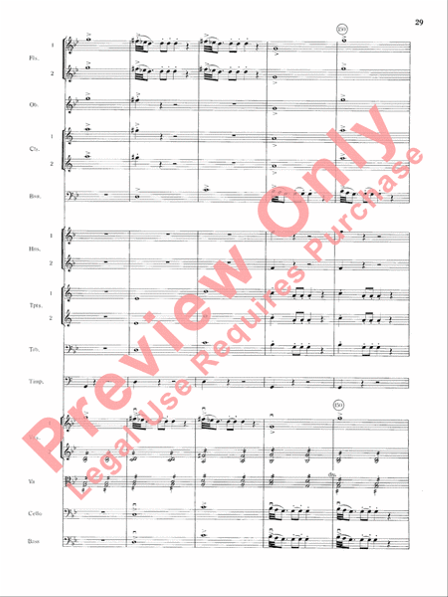 Mozart's Symphony No. 25 in G Minor, 1st & 2nd Movements Full Orchestra scores gallery preview page 32