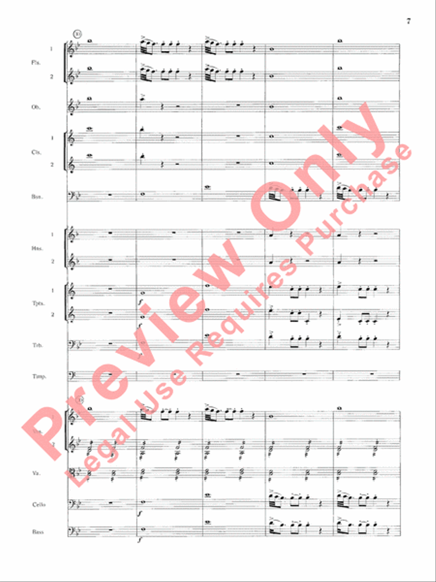 Mozart's Symphony No. 25 in G Minor, 1st & 2nd Movements Full Orchestra scores gallery preview page 10