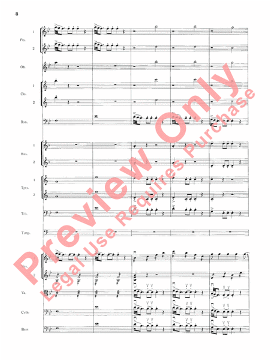 Mozart's Symphony No. 25 in G Minor, 1st & 2nd Movements Full Orchestra scores gallery preview page 11