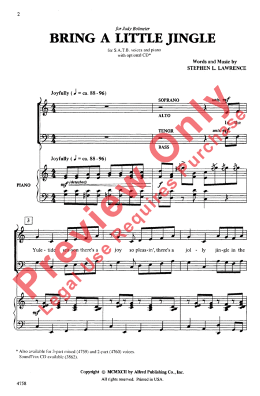 Bring a Little Jingle Bring a Little Jingle Choir scores gallery preview page 2