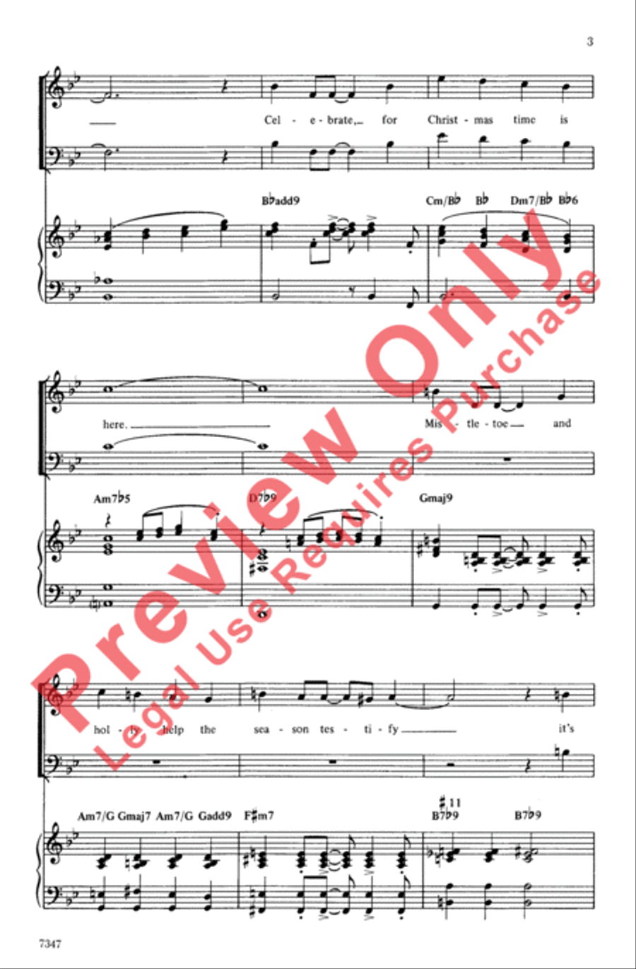 Christmas Is the Best Time of the Year Choir scores gallery preview page 3