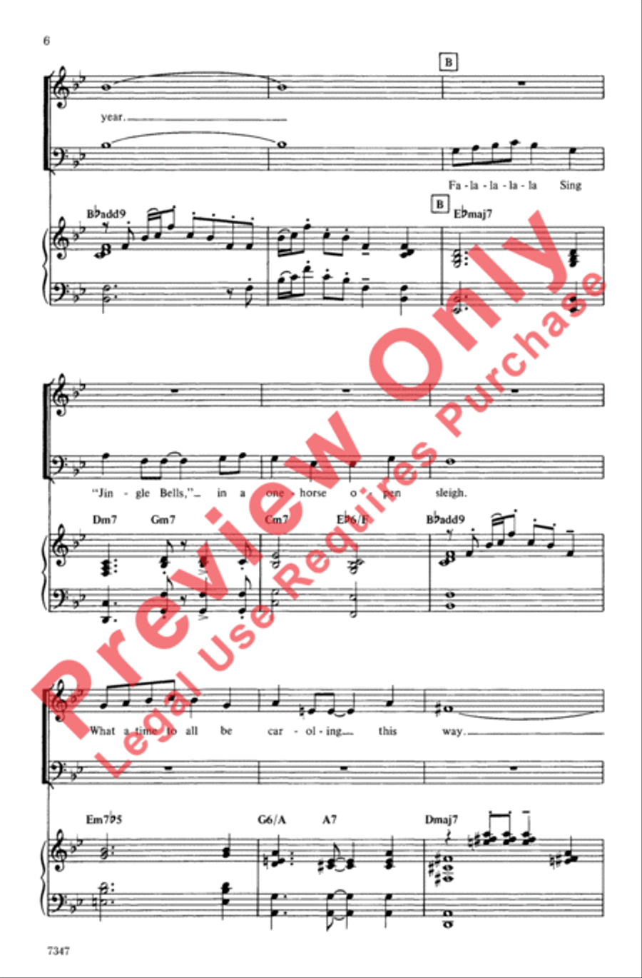 Christmas Is the Best Time of the Year Choir scores gallery preview page 6