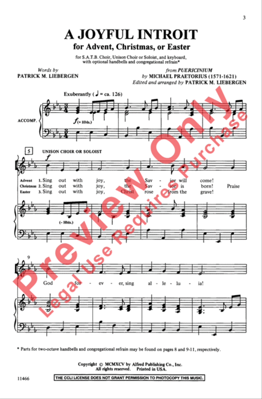 A Joyful Introit A Joyful Introit 4-Part scores gallery preview page 3