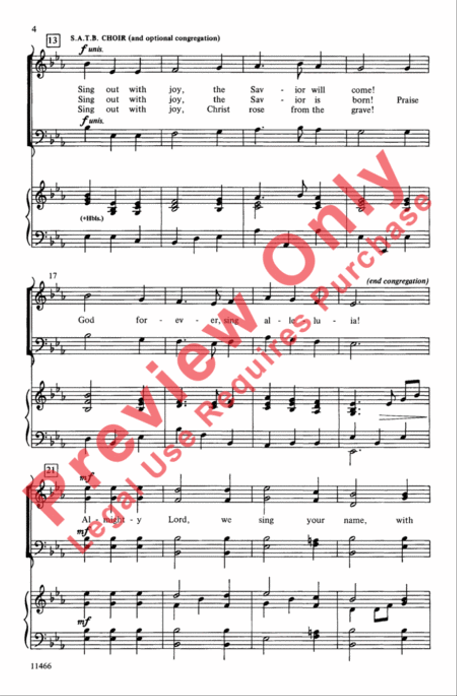 A Joyful Introit A Joyful Introit 4-Part scores gallery preview page 4