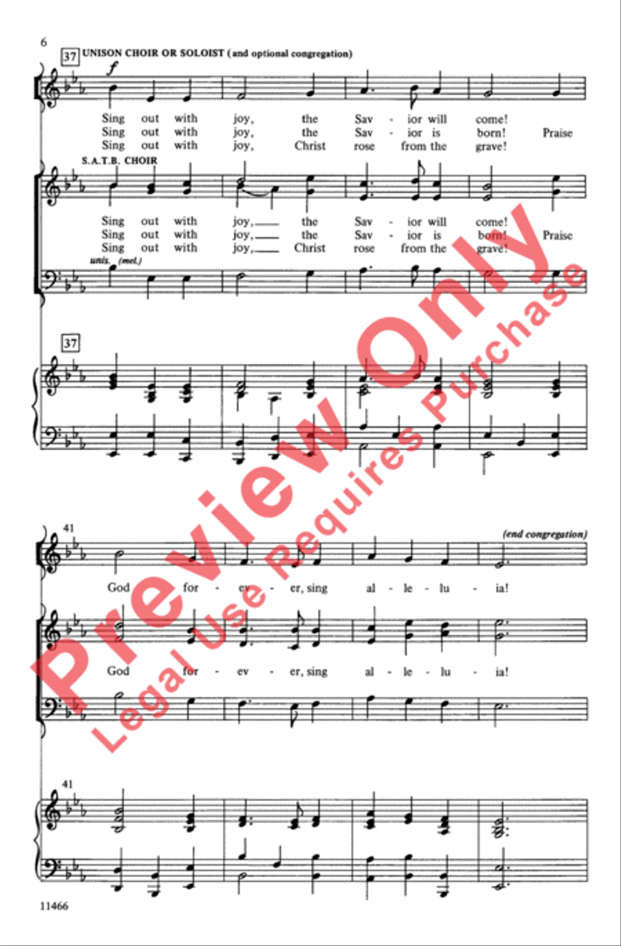 A Joyful Introit A Joyful Introit 4-Part scores gallery preview page 6
