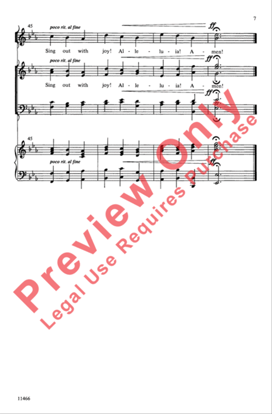 A Joyful Introit A Joyful Introit 4-Part scores gallery preview page 7