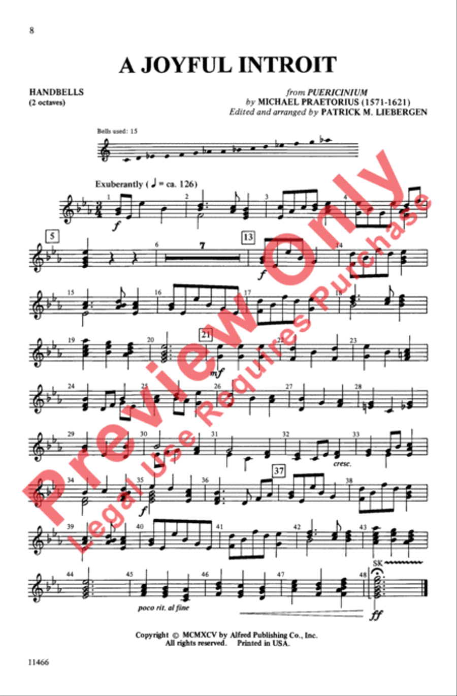 A Joyful Introit A Joyful Introit 4-Part scores gallery preview page 8