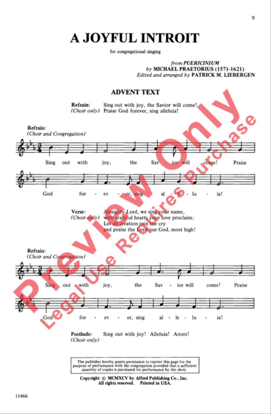 A Joyful Introit A Joyful Introit 4-Part scores gallery preview page 9