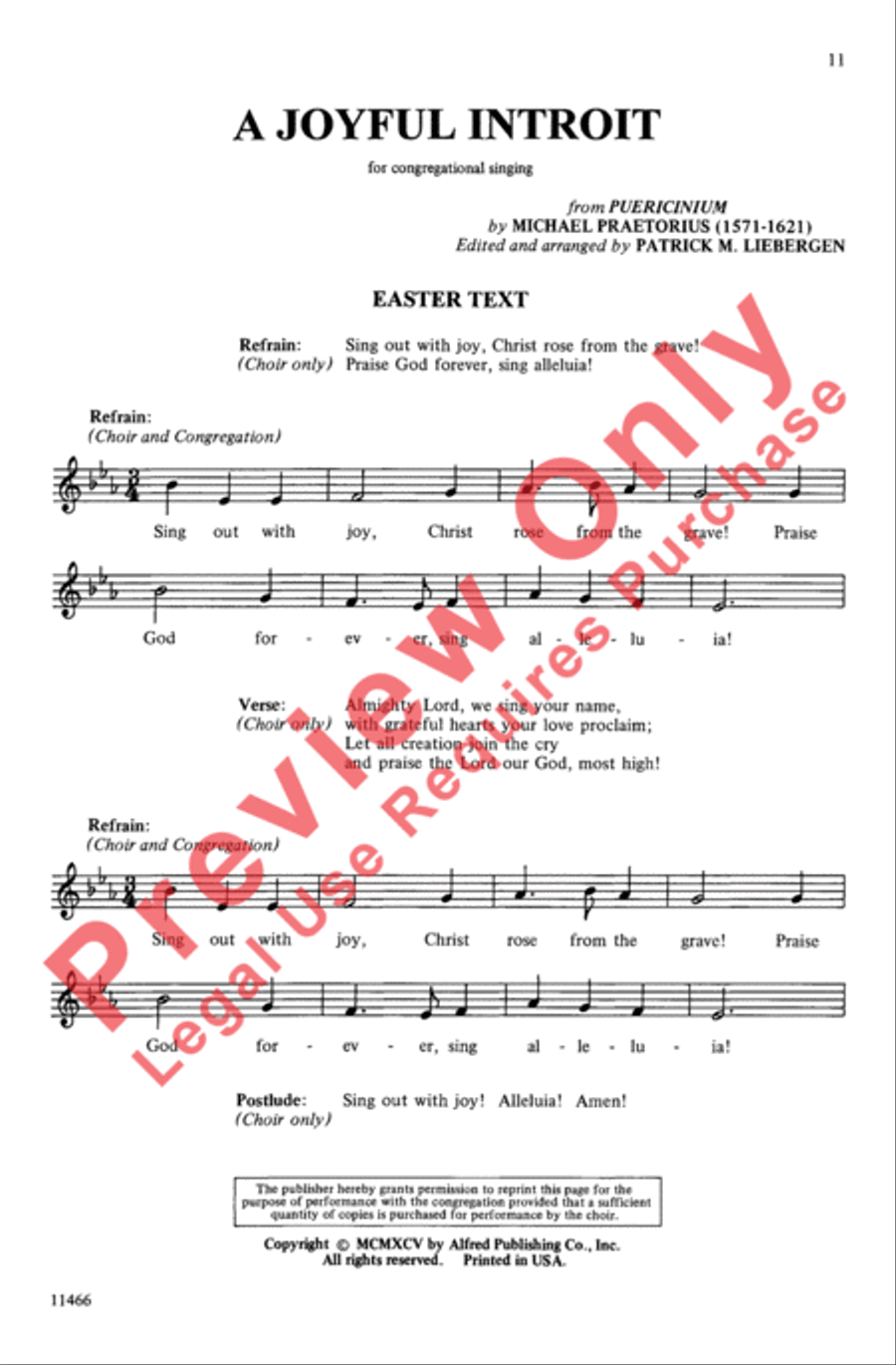 A Joyful Introit A Joyful Introit 4-Part scores gallery preview page 11