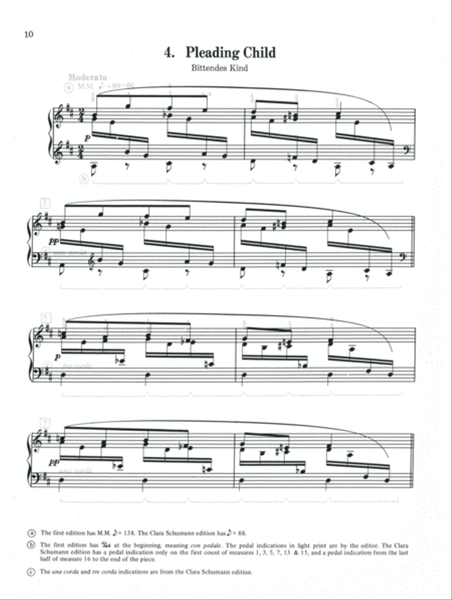 Schumann -- Scenes from Childhood Piano Solo scores gallery preview page 3