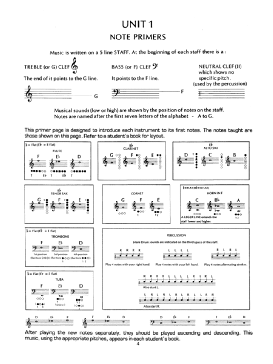 Alfred's Basic Band Method, Book 1 Concert Band scores gallery preview page 6