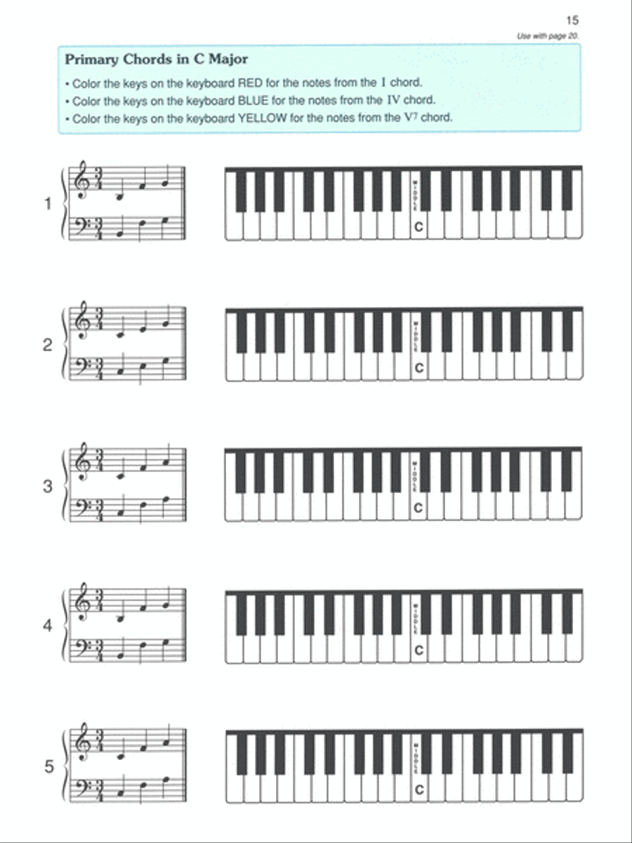 Alfred's Basic Piano Prep Course: Activity & Ear Training Book F Piano Method scores gallery preview page 2