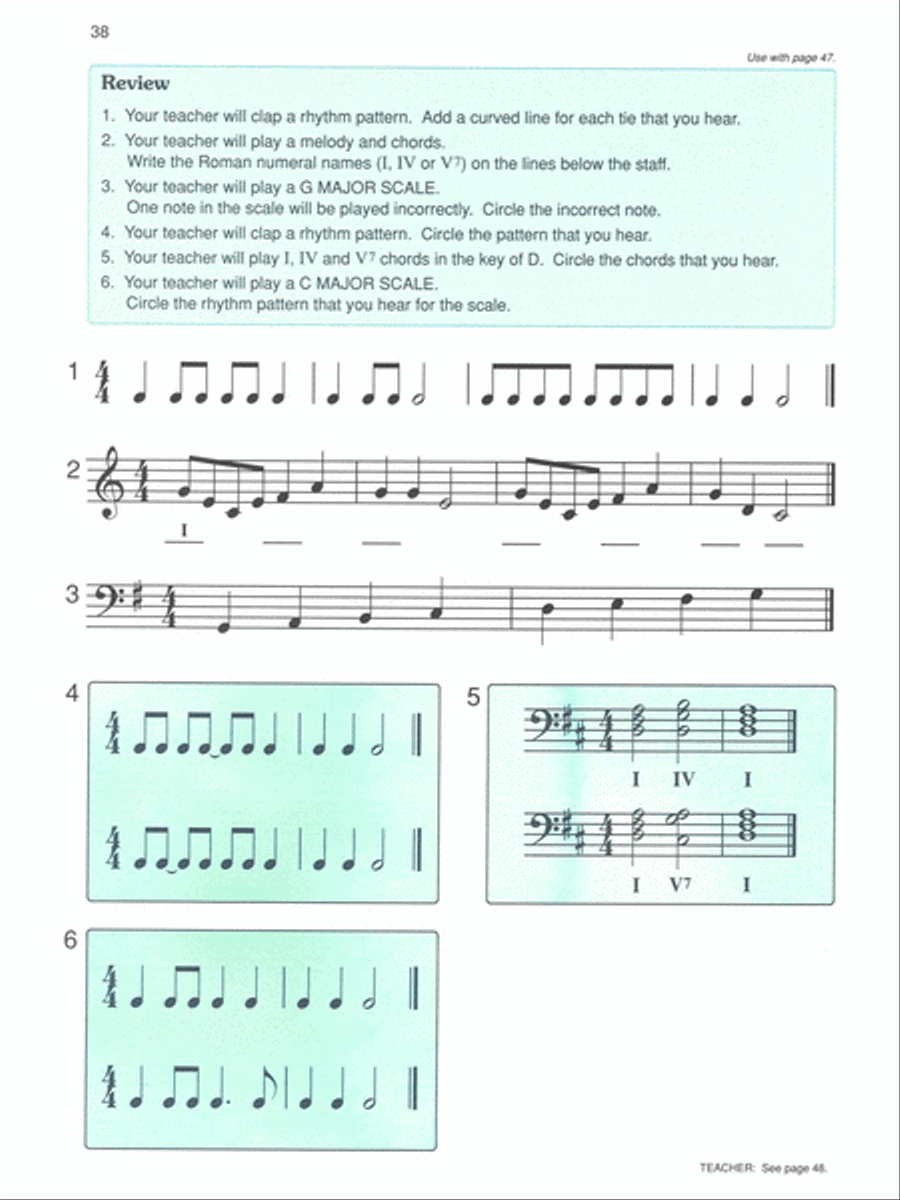 Alfred's Basic Piano Prep Course: Activity & Ear Training Book F Piano Method scores gallery preview page 4