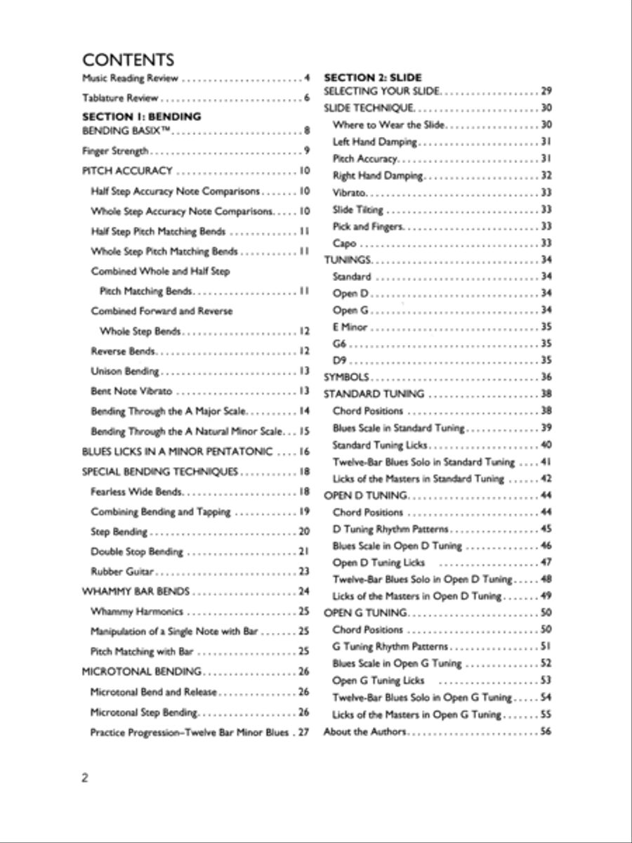 Basix Blues Guitar Techniques Electric Guitar scores gallery preview page 4