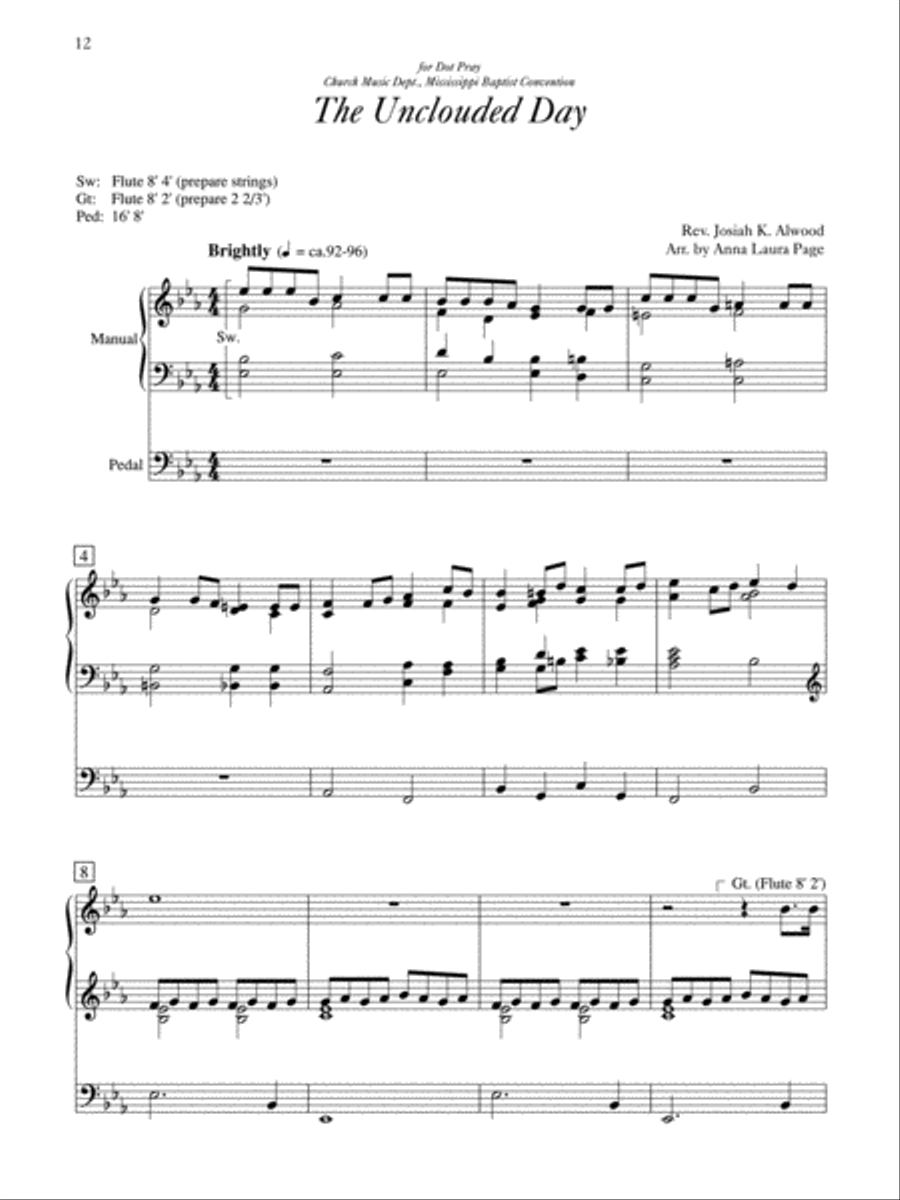 Hymns of Praise Organ scores gallery preview page 3
