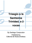 Trisagio a la Santisima Trinidad, a 2 voces