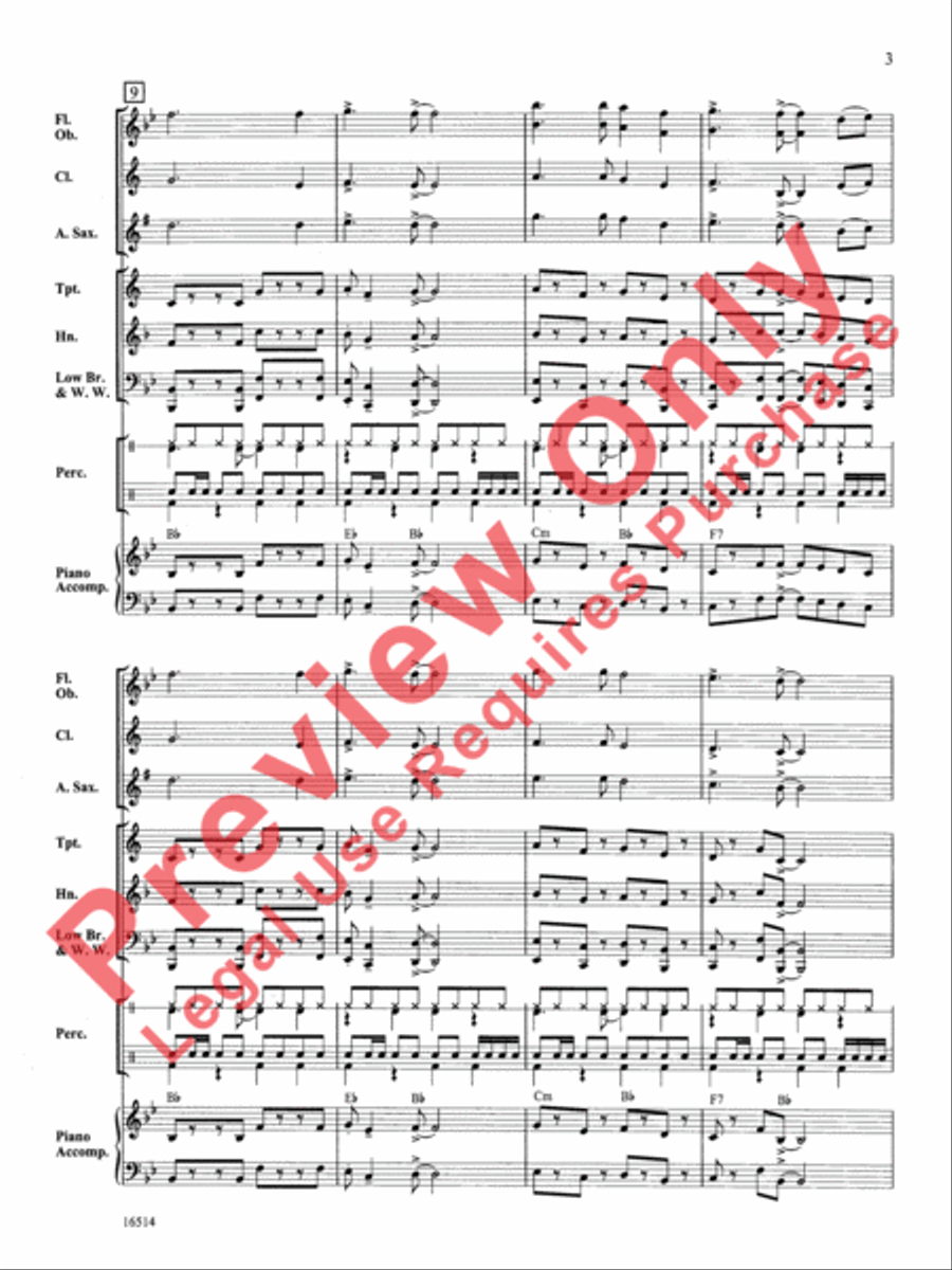 The Calypso Kid Concert Band scores gallery preview page 4