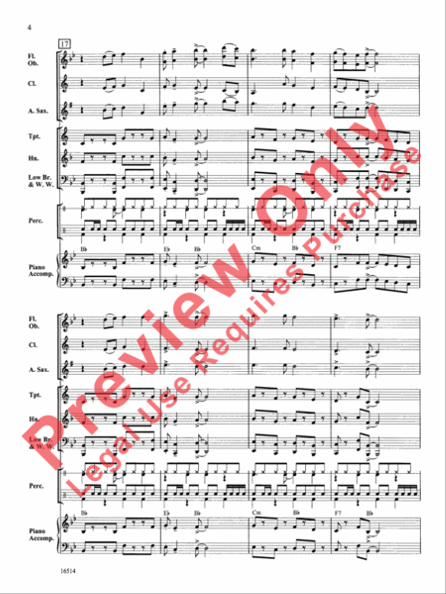 The Calypso Kid Concert Band scores gallery preview page 5