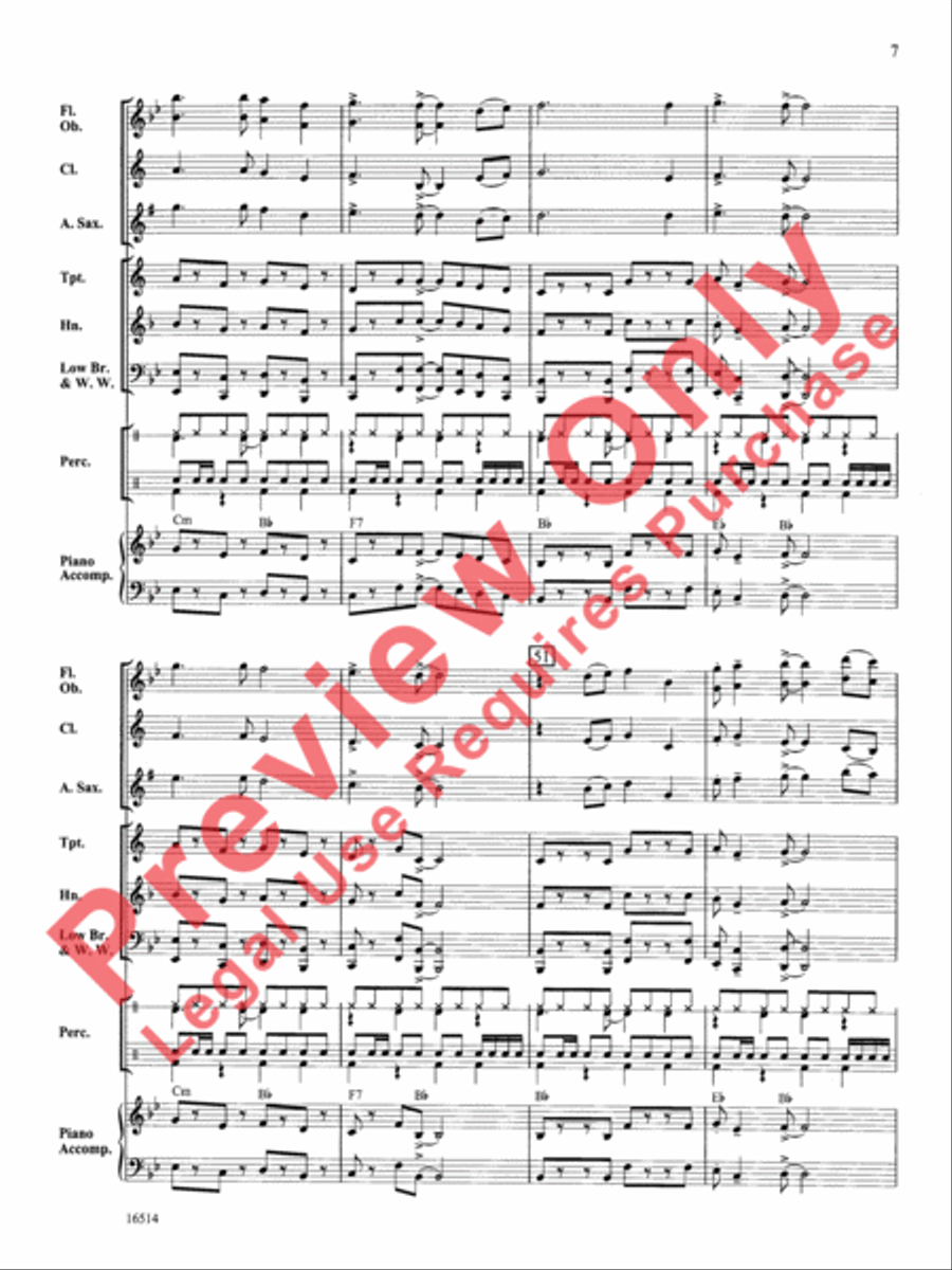 The Calypso Kid Concert Band scores gallery preview page 8